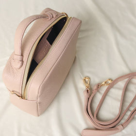 SALE Betsy Box Bag - Cream Pink