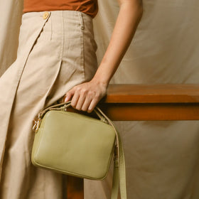 SALE Betsy Box Bag - Fern