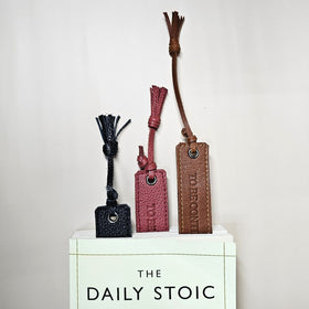 "Chapters" Leather Bookmark