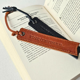 "Chapters" Leather Bookmark