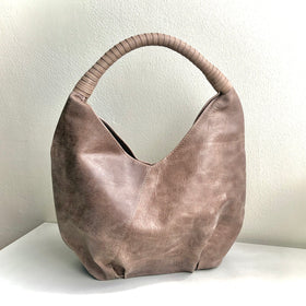 SALE Olsen Mini Hobo in Distressed Taupe