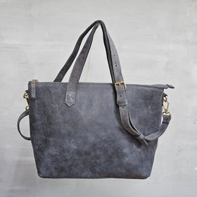 SALE Harper Mini Crossbody Tote in Distressed Ash