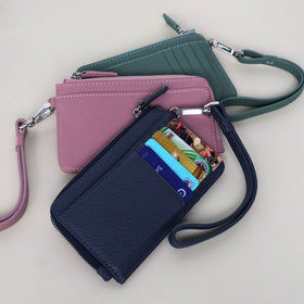 Slim Card Wallet with Wristlet